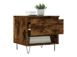 Hot Mesas de centro 2 pcs 50x46x50cm deriv. madeira carvalho fumado PT884839 Castanho