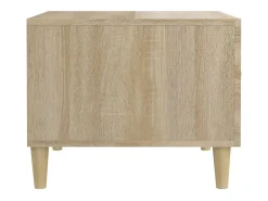 Mesa De Centro|vidaxl Mesas de centro 2 pcs 50x50x40cm deriv. madeira carvalho sonoma Natural claro