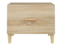 Mesa De Centro|vidaxl Mesas de centro 2 pcs 50x50x40cm deriv. madeira carvalho sonoma Natural claro