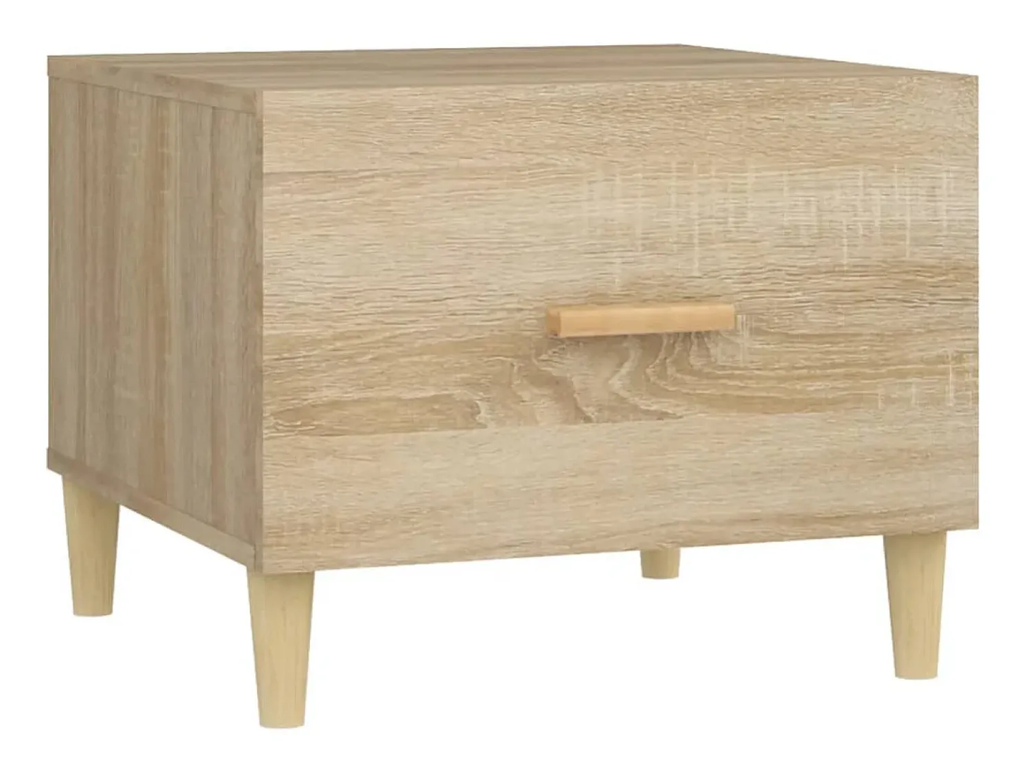 Mesa De Centro|vidaxl Mesas de centro 2 pcs 50x50x40cm deriv. madeira carvalho sonoma Natural claro