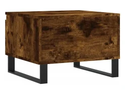 Outlet vidaxl Mesas de centro 2 pcs 50x46x35cm deriv. madeira carvalho fumado Natural claro