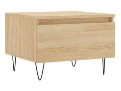 Mesa De Centro| Mesas de centro 2 pcs 50x46x35cm deriv. madeira carvalho sonoma PT505705 Castanho