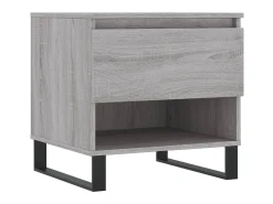 Mesa De Apoio| Mesas de centro 2 pcs 50x46x50cm deriv. madeira sonoma PT448231 Cinzento
