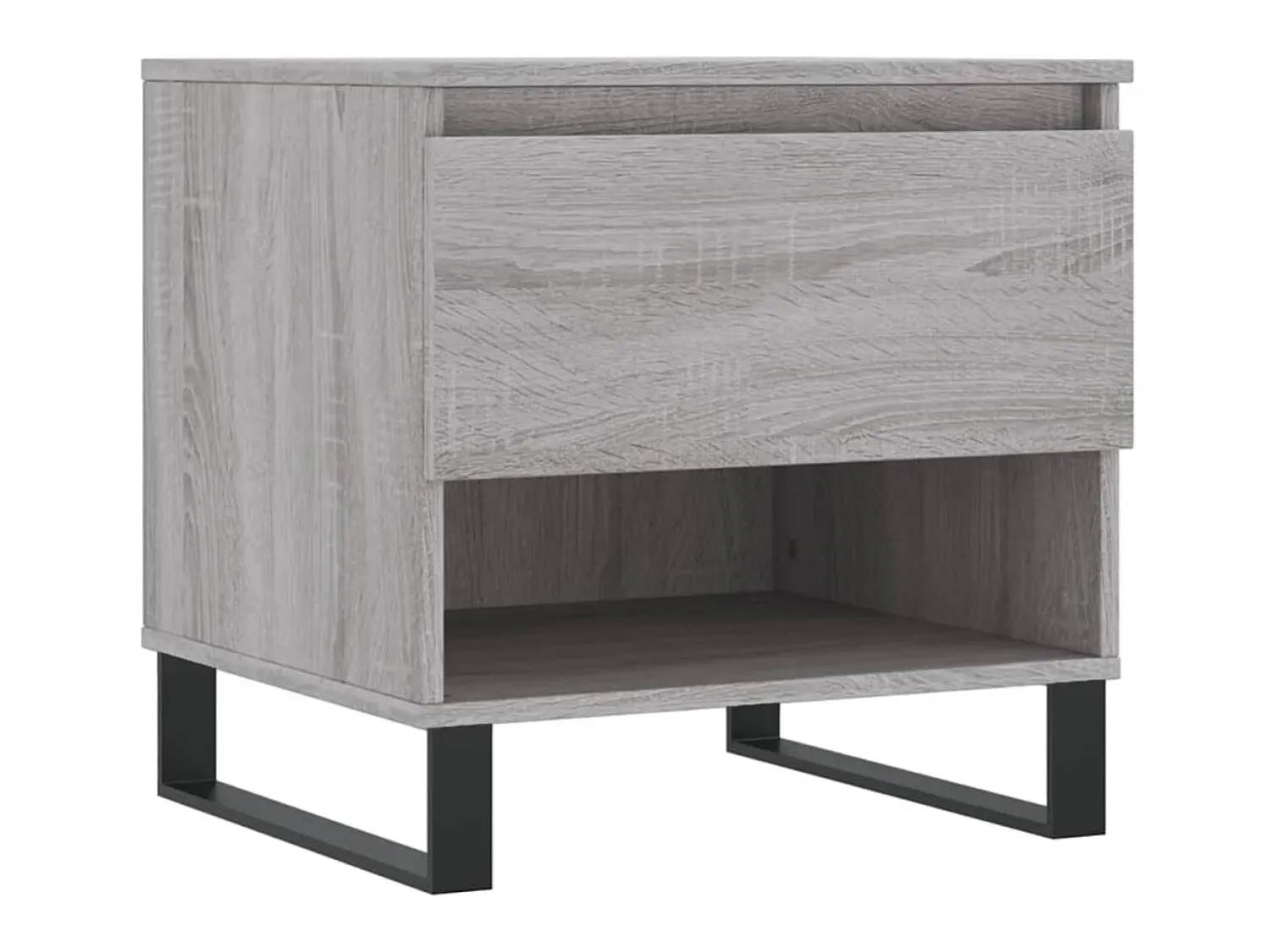 Mesa De Apoio| Mesas de centro 2 pcs 50x46x50cm deriv. madeira sonoma PT448231 Cinzento
