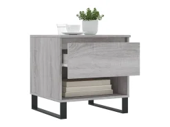 Mesa De Apoio| Mesas de centro 2 pcs 50x46x50cm deriv. madeira sonoma PT448231 Cinzento