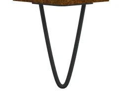 vidaxl Mesas de centro 2 pcs 50x46x50cm deriv. madeira carvalho fumado^ Mesa De Centro