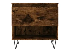 vidaxl Mesas de centro 2 pcs 50x46x50cm deriv. madeira carvalho fumado^ Mesa De Centro