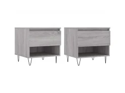 Online Mesas de centro 2 pcs 50x46x50cm deriv. madeira sonoma PT332831 Cinzento