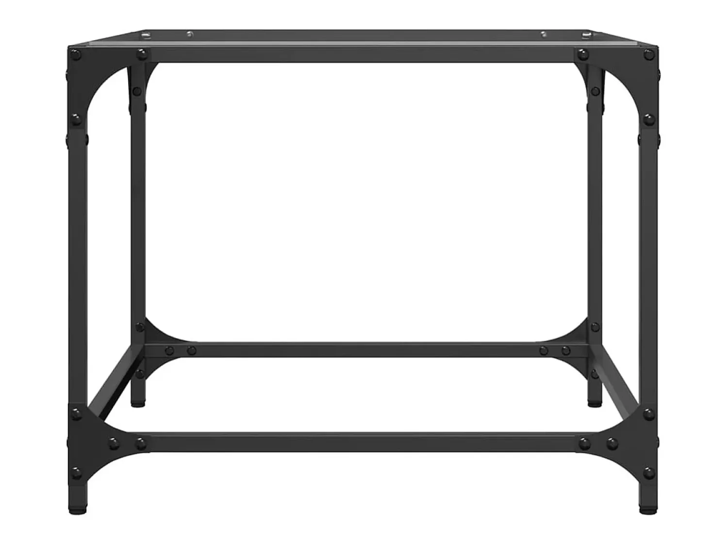 Mesa De Centro|vidaxl Mesas de centro c/ topo vidro 2 pcs 50x50x40cm aço Transparente