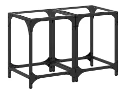Mesa De Centro|vidaxl Mesas de centro c/ topo vidro 2 pcs 30x30x40cm aço Transparente
