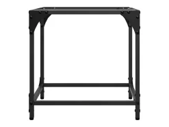 vidaxl Mesas de centro c/ topo vidro 2 pcs 40x40x40cm aço Transparente