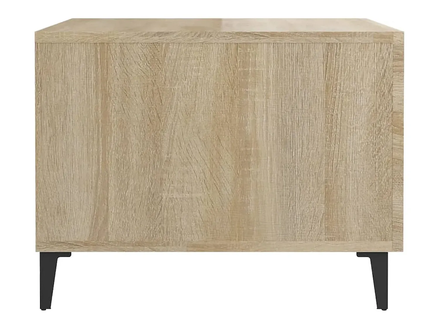 Mesa De Centro|vidaxl Mesas de centro com pernas de metal 2 pcs 50x50x40 cm sonoma Natural claro