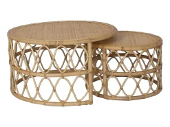 Mesa De Centro|Vente-unique Mesas de centro de encaixar - Rotim - - RONITA Natural claro
