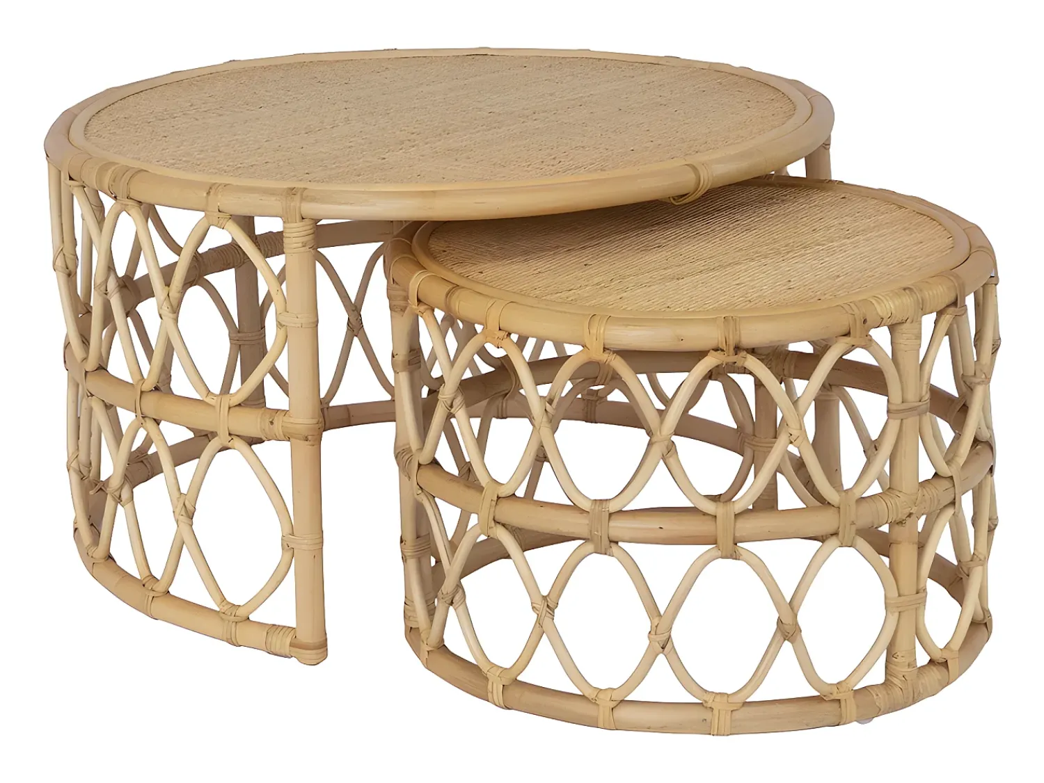 Mesa De Centro|Vente-unique Mesas de centro de encaixar - Rotim - - RONITA Natural claro