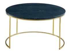 Mesa De Centro*Vente-unique Mesas de centro empilháveis - Mármore e metal - Preto e dourado - ANGELA de Pascal Morabito Preto / Dourado