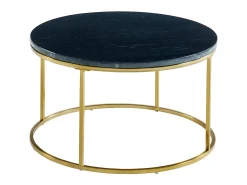 Mesa De Centro*Vente-unique Mesas de centro empilháveis - Mármore e metal - Preto e dourado - ANGELA de Pascal Morabito Preto / Dourado