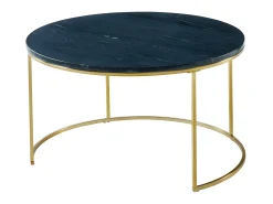 Mesa De Centro*Vente-unique Mesas de centro empilháveis - Mármore e metal - Preto e dourado - ANGELA de Pascal Morabito Preto / Dourado