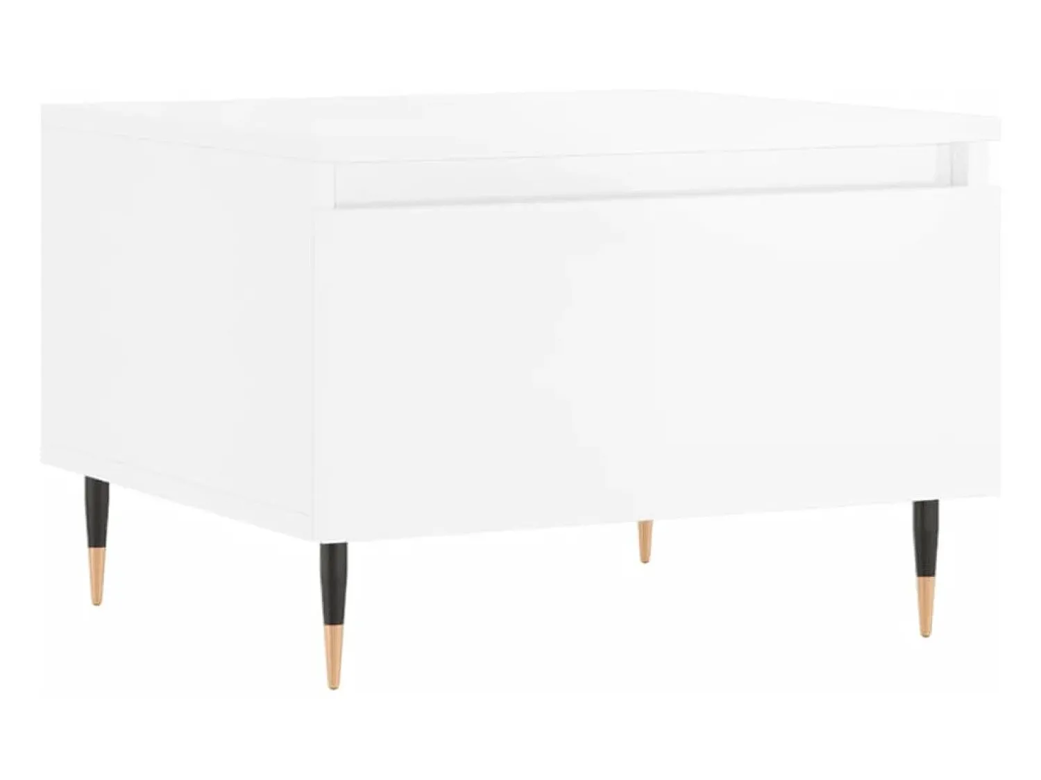 vidaxl Mesas de centro 2pcs 50x46x35cm deriv. madeira brilhante^ Mesa De Centro