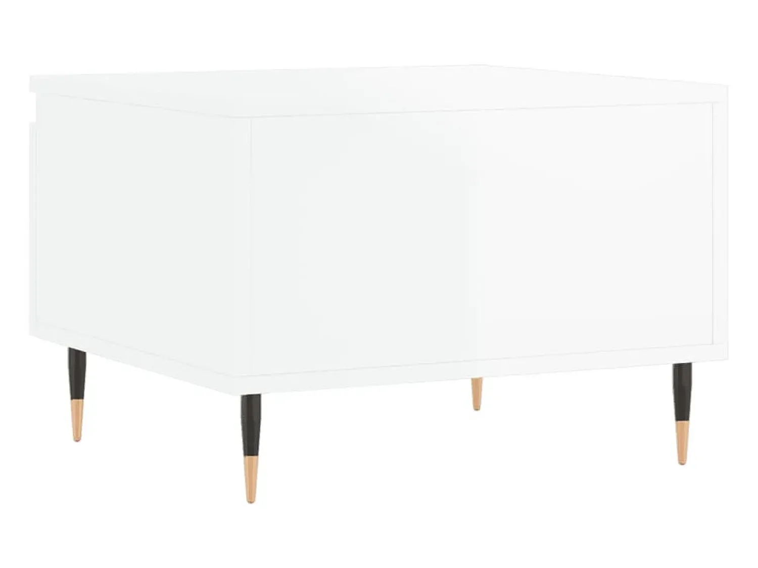 vidaxl Mesas de centro 2pcs 50x46x35cm deriv. madeira brilhante^ Mesa De Centro