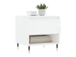 Mesas de centro 2pcs 50x46x50cm deriv. madeira brilhante PT169892^ Mesa De Apoio