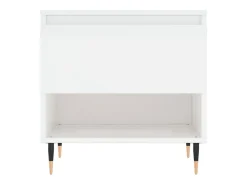 Mesa De Centro|vidaxl Mesas de centro 2pcs 50x46x50cm deriv. madeira brilhante Branco