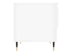 Mesa De Centro|vidaxl Mesas de centro 2pcs 50x46x50cm deriv. madeira brilhante Branco