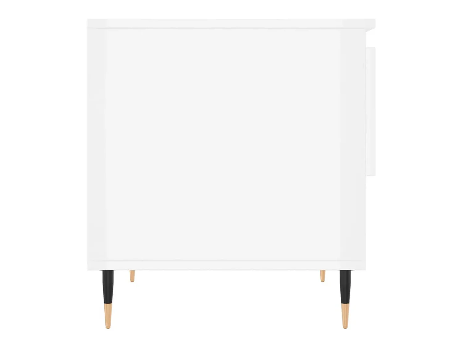 Mesa De Centro|vidaxl Mesas de centro 2pcs 50x46x50cm deriv. madeira brilhante Branco