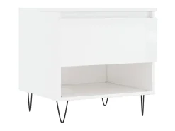 Mesas de centro 2pcs 50x46x50cm deriv. madeira brilhante PT908430^ Mesa De Apoio