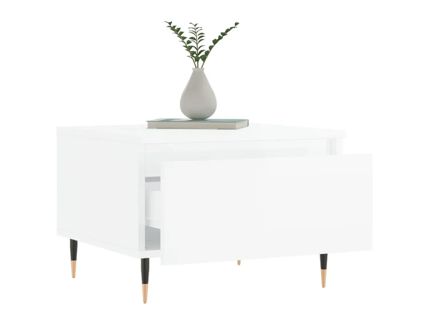 Discount Mesas de centro 2pcs 50x46x35cm deriv. madeira brilhante PT488275 Branco