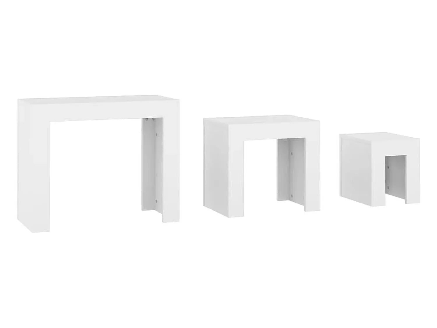 Mesas de encaixar 3 pcs derivados de madeira^ Mesa De Centro