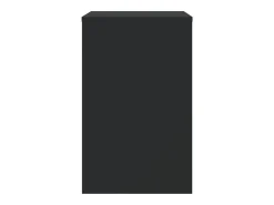 Mesa De Centro| Mesas de encaixar 3 pcs derivados de madeira Preto