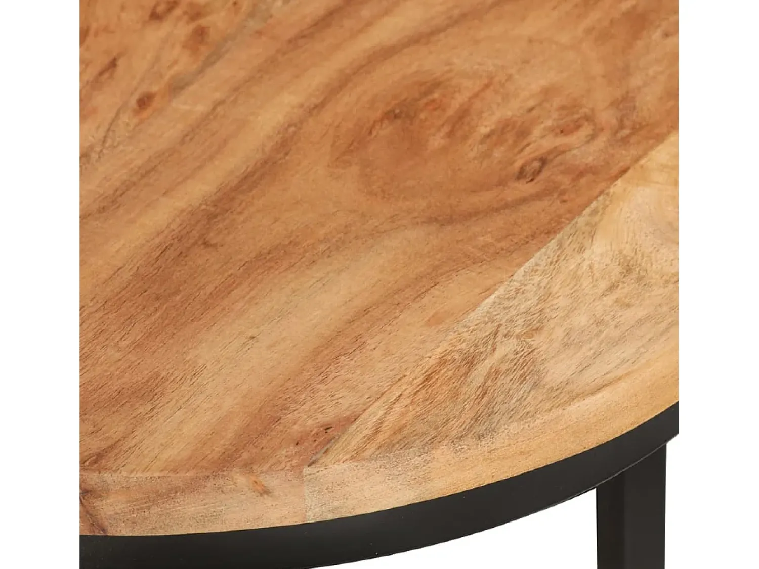 Mesa De Centro| Mesas de encaixar 3 pcs madeira de acácia maciça Castanho