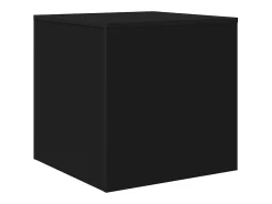 Mesa De Centro*vidaxl Mesas de encastrar 3 pcs derivados de madeira Preto
