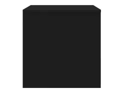 Mesa De Centro*vidaxl Mesas de encastrar 3 pcs derivados de madeira Preto