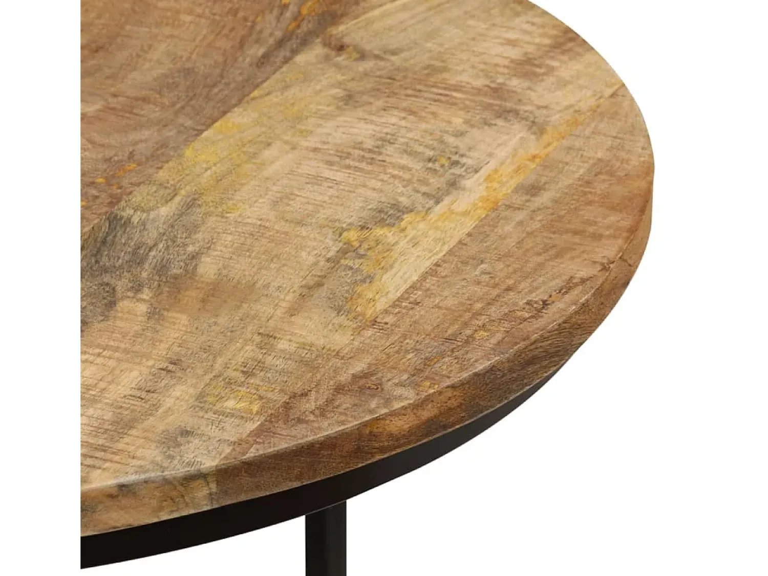 Mesa De Centro|vidaxl Mesas de encastrar 2 pcs madeira de mangueira áspera Natural claro