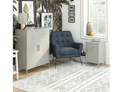 Mesa De Apoio|Dorel Home Mesas de nidificação em MDF grafite Cinzento