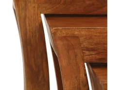 Mesa De Centro|vidaxl Mesas encastrar 3 pcs madeira acácia maciça 50x35x50cm castanho Natural claro