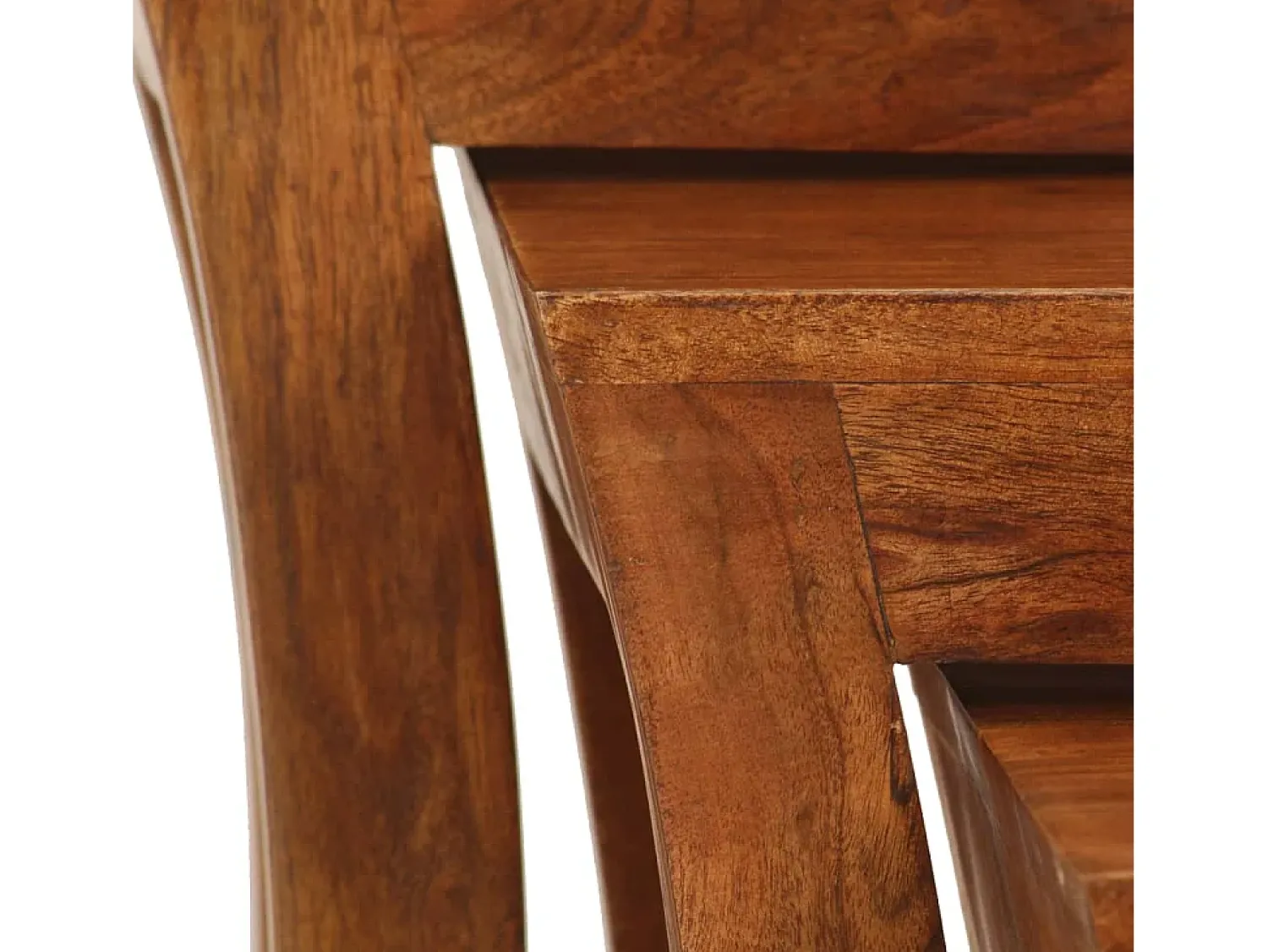 Mesa De Centro|vidaxl Mesas encastrar 3 pcs madeira acácia maciça 50x35x50cm castanho Natural claro