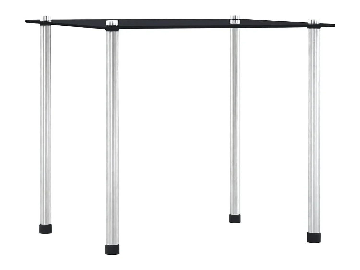 Mesa De Centro| Mesas encastráveis 3 pcs vidro temperado PT808839 Preto
