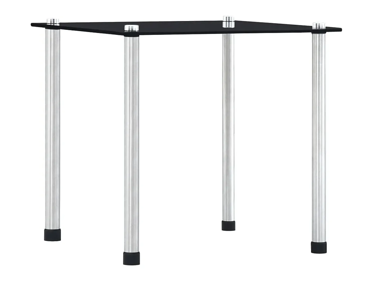 Mesa De Centro| Mesas encastráveis 3 pcs vidro temperado PT808839 Preto