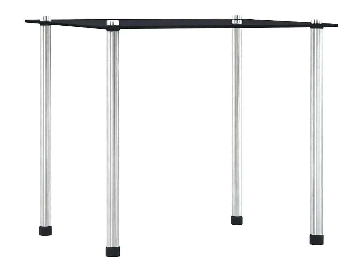 Mesa De Centro|vidaxl Mesas encastráveis 3 pcs vidro temperado Preto