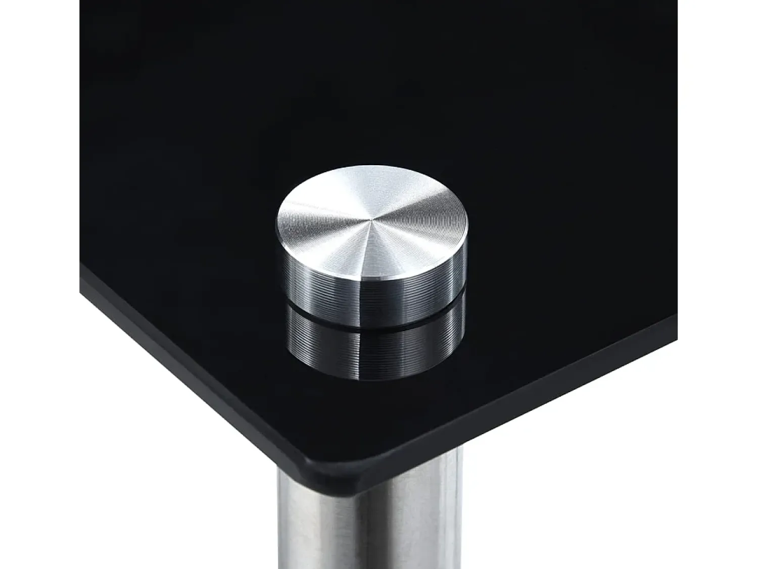 Mesa De Centro|vidaxl Mesas encastráveis 3 pcs vidro temperado Preto