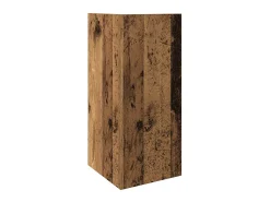 vidaxl Mesas laterais 2 pcs c/ prateleira 110x50x103cm madeira velha^ Mesa De Apoio