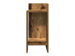 vidaxl Mesas laterais 2 pcs c/ prateleira 110x50x103cm madeira velha^ Mesa De Apoio