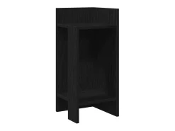 Clearance vidaxl Mesas laterais 2 pcs com prateleira 110x50x103 cm preta Preto