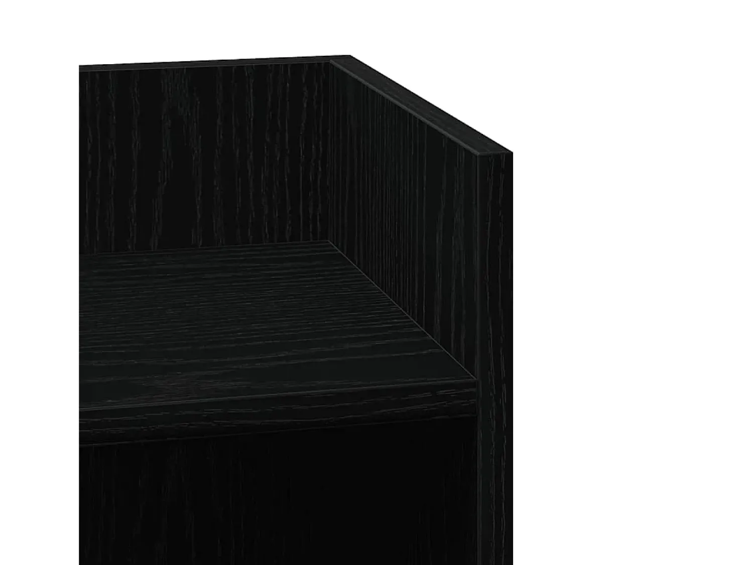 Clearance vidaxl Mesas laterais 2 pcs com prateleira 110x50x103 cm preta Preto
