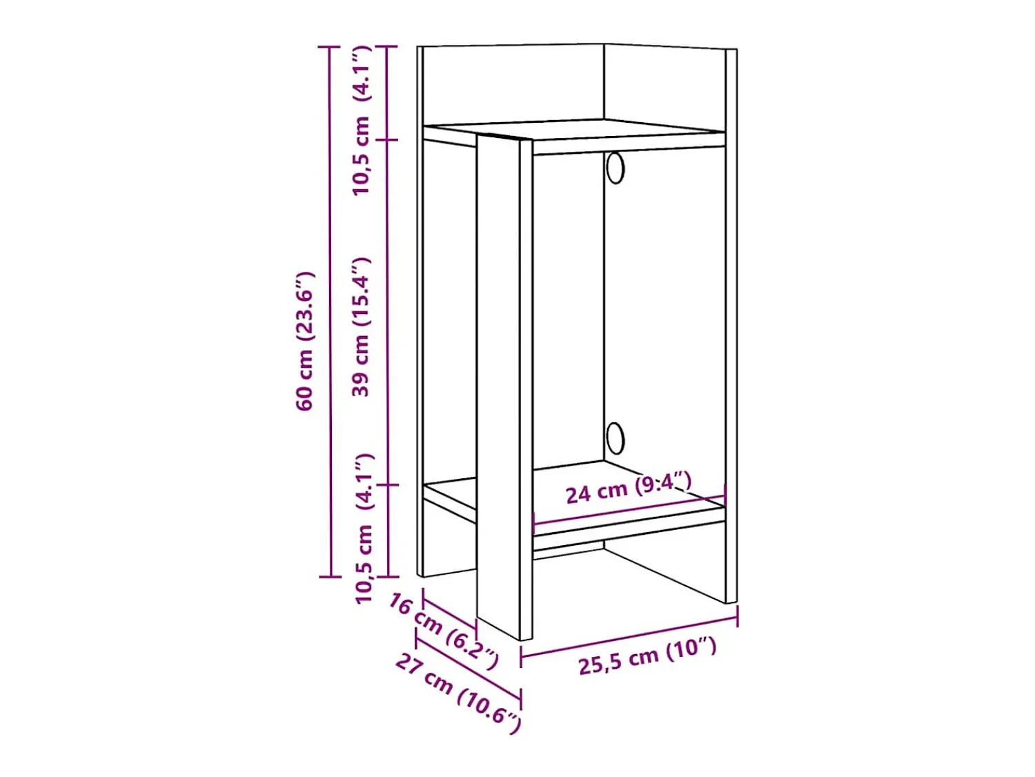 Clearance vidaxl Mesas laterais 2 pcs com prateleira 110x50x103 cm preta Preto