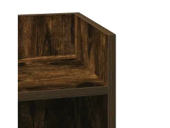 Mesa De Apoio*vidaxl Mesas laterais 2 pcs prateleira 110x50x103 cm carvalho fumado Natural claro