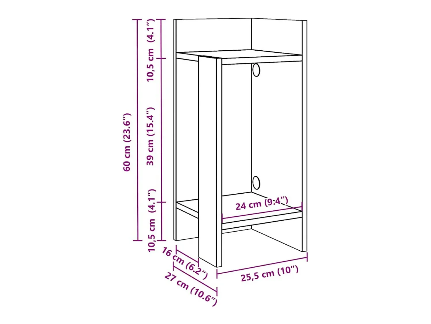 Online vidaxl Mesas laterais 2pcs c/ prateleira 110x50x103cm cimento Cinzento