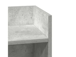 Online vidaxl Mesas laterais 2pcs c/ prateleira 110x50x103cm cimento Cinzento